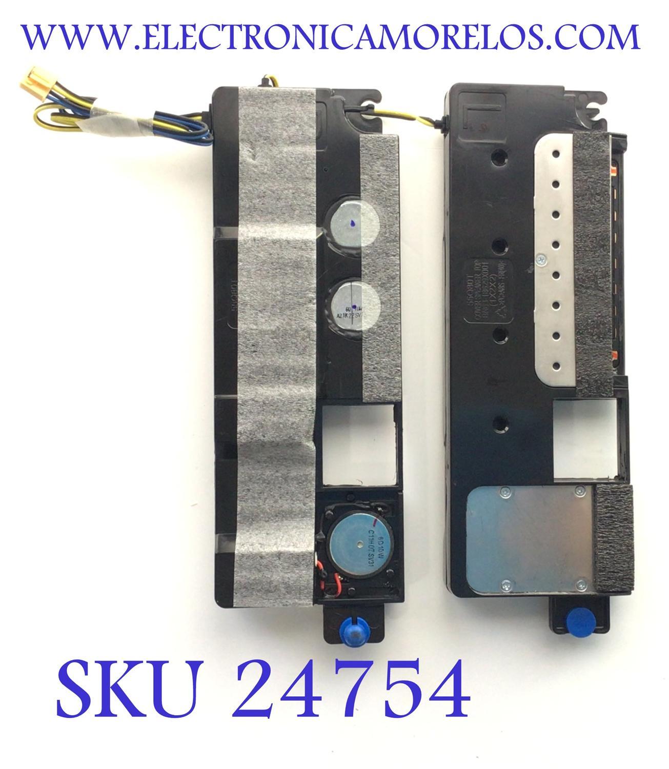 KIT DE BOCINAS PARA TV SAMSUNG (2 PZ ) / NUMERO DE PARTE BN96-50552B / BN9650552B / 50552B / MODELO 55Q80T